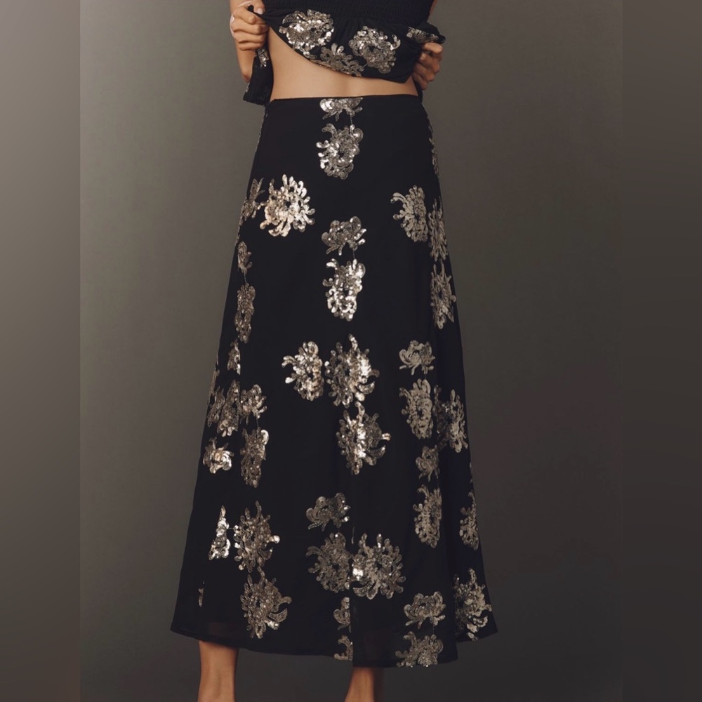 NWT Anthropologie Elegant Women's Maxi Skirt